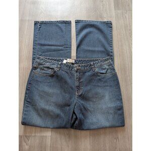 Talbots Womens Stretch Denim Jeans Size 14 Medium Wash Classic Fit